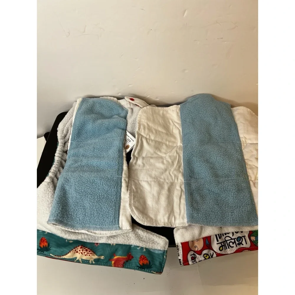 2x SuperBottoms Baby Cloth Diaper – One Size Adjustable, Reusable Dinosaur Print